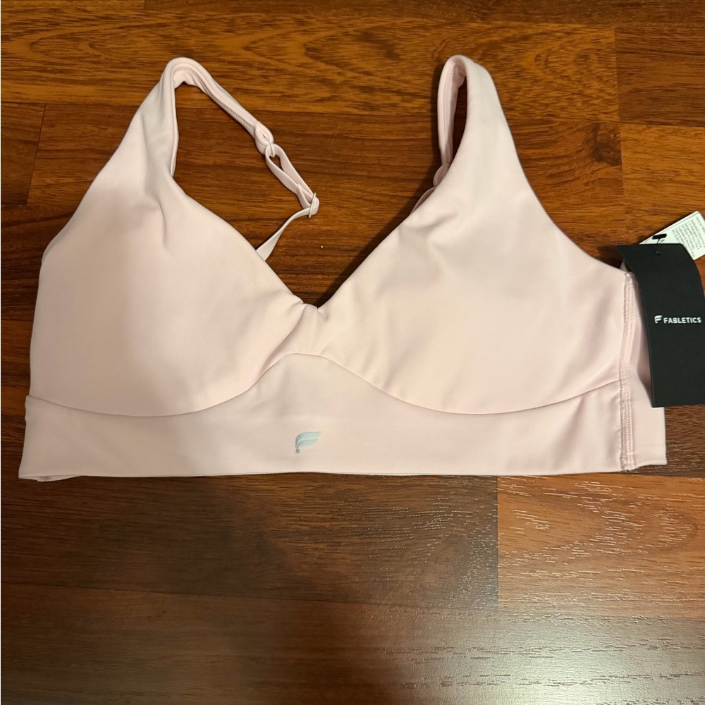 Fabletics Pale Pink Light Support Bralette